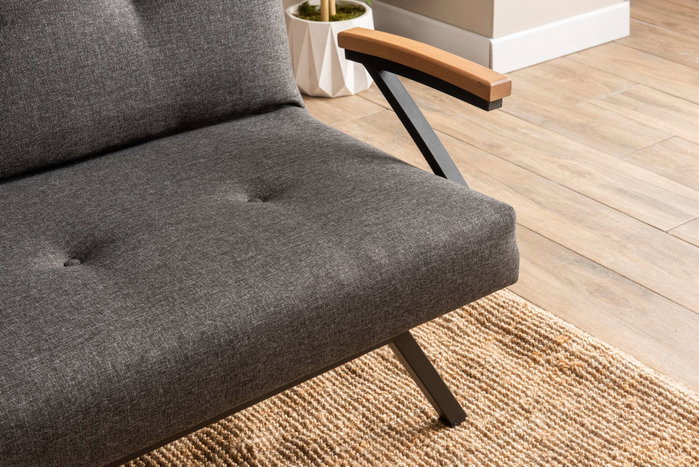 Atelier Del Sofa Sofá-Cama de 3 Plazas Zven - Gris Oscuro Atelier Del Sofa Sofá-Cama de 3 Plazas Zven - Gris Oscuro